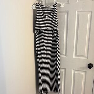 Chic Striped Sleeveless Dress